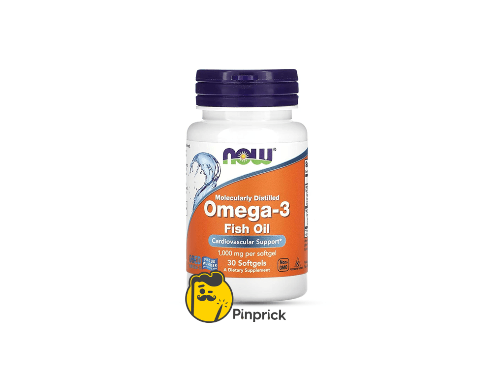 زيت السمك Omega-3 Fish Oil 1000mg - كبسولة هلامية 30- ®Now Foods