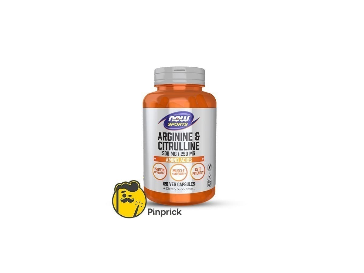 250-Arginine-500 &amp; Citrulline | أرجينين و سيترولين - 500mg/250mg - كبسولة نباتية 120 - ®Now Sports
