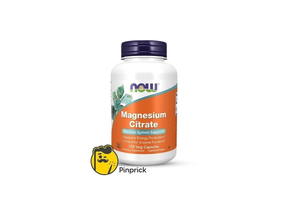 Magnesium CITRATE | كبسولات مغنيسيوم للنوم الهادئ - 120 كبسولة نباتية - ®Now Sports