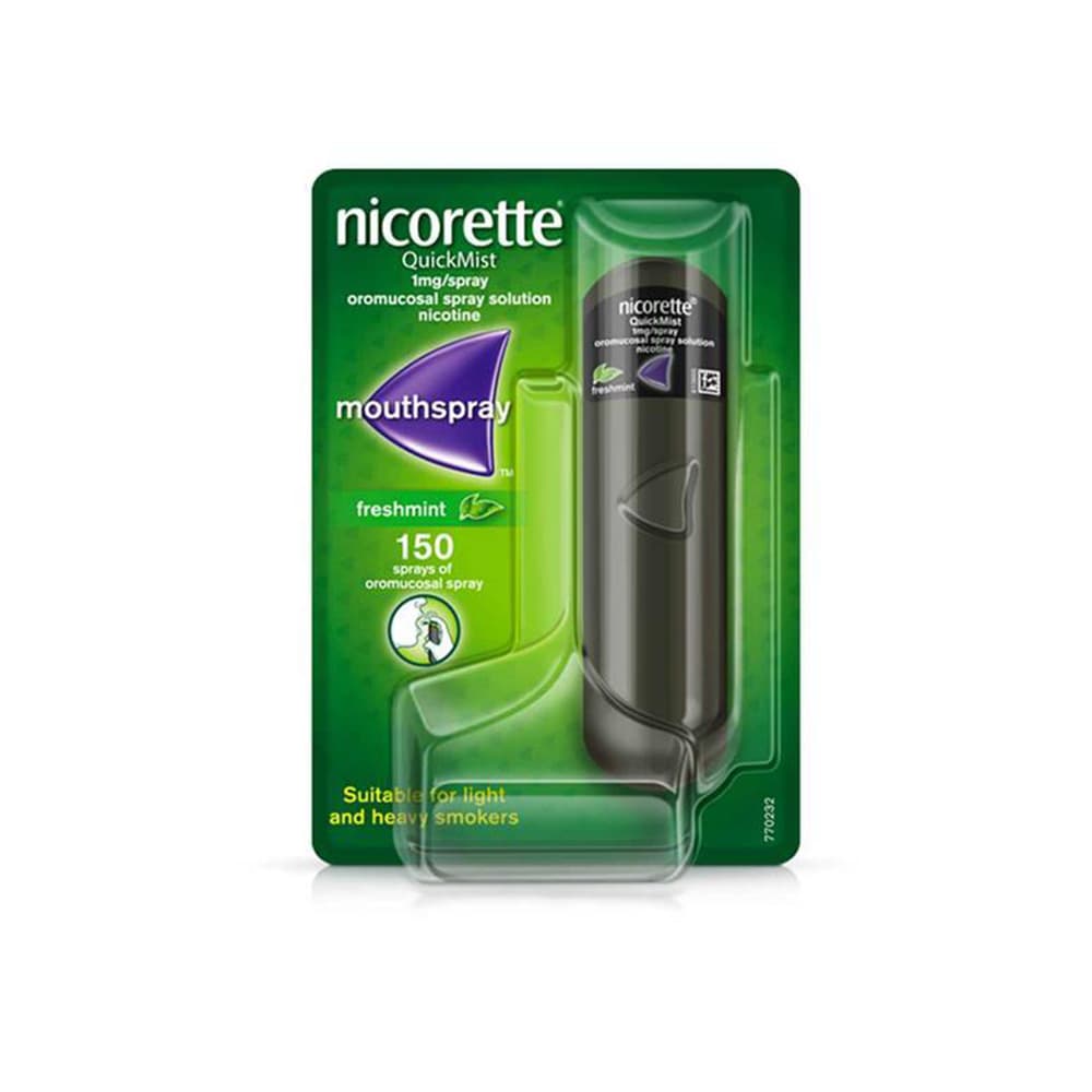 نيكوريت - Nicorette بخاخ QuickMist لـ الإقلاع عن التدخين - محلول نيكوتين | ®Johnson &amp; Johnson
