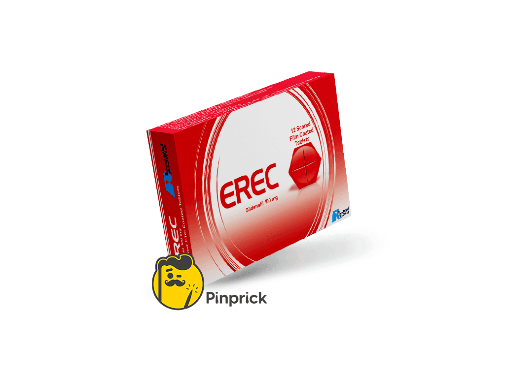 اريك Erec 100mg | لعلاج ضعف الانتصاب - 12 قرص