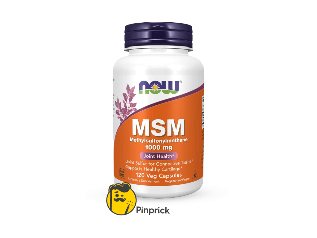 MSM 1000mg | دعم صحة المفاصل والأنسجة الضامة - 120 قرص - ®Now Foods