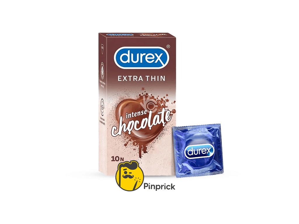 واقي ديوركس نكهة الشيكولاتة durex extra thin chocolate condom - رقيق جدا لمتعة أعلى - 10 قطع | ®Durex