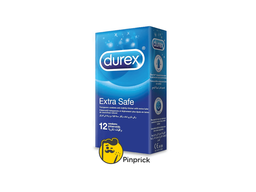 واقي ديوركس سميكة قليلا Durex Extra safe Condom – أمان عالي – 12 قطعة | ®Durex