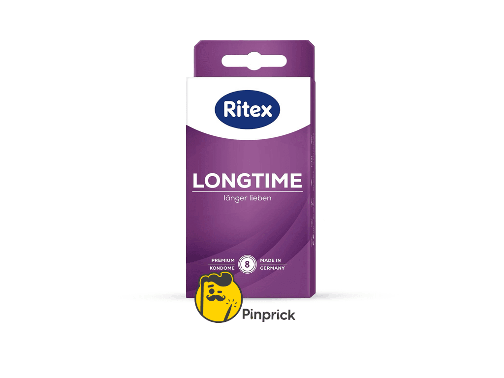 واقي ريتكس للتأخير Ritex condom - LONGTIME يؤخر القذف بحلقة مزدوجة - 8 قطع | صنع في ألمانيا 🇩🇪