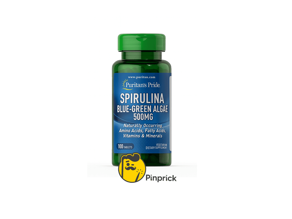 Spirulina سبيرولينا | PURITAN'S PRIDE® - 100 Tab - Blue-Green Algae 500mg