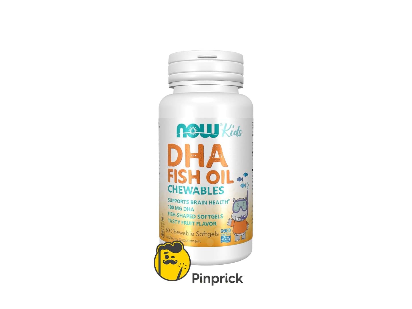 NOW Kids DHA Fish Oil Chewables – زيت السمك للأطفال بنكهة الفواكه - 60 كبسولة طرية قابلة للمضغ ®Now Foods