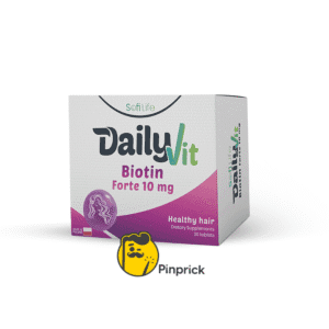 (10,000 mcg) DailyVit Biotin Forte 10 mg | بيوتين 10.000 يدعم صحة الشعر ونعومته وطوله – 30 قرص – ®sofilife