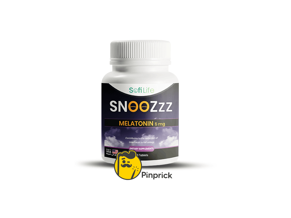 SofiLife SnooZzz Melatonin 5 mg | ميلاتونين 5 مجم لعلاج الأرق المزمن واضطرابات النوم الشديدة – 60 كبسولة – ®sofilife