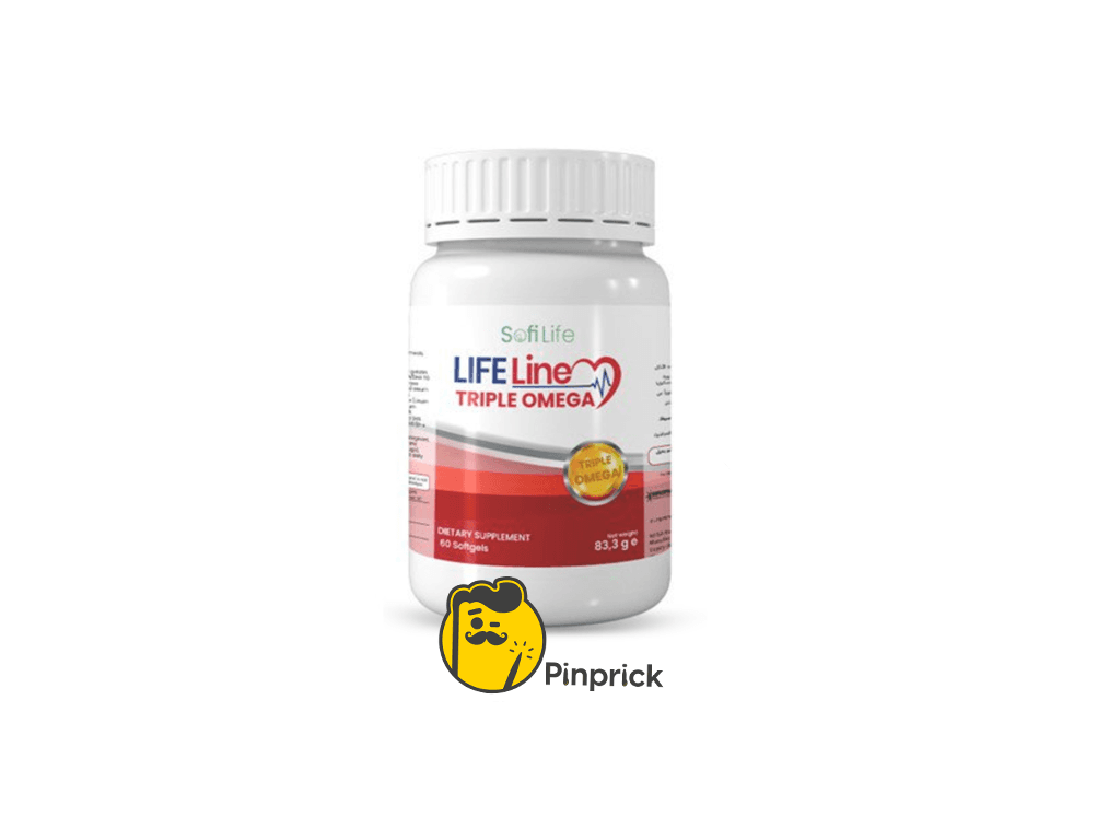 Life Line Triple Omega | أوميغا 3-6-9 المتكاملة لدعم القلب، الدماغ، البشرة، والتوازن الهرموني – 60 كبسولة – ®SofiLife