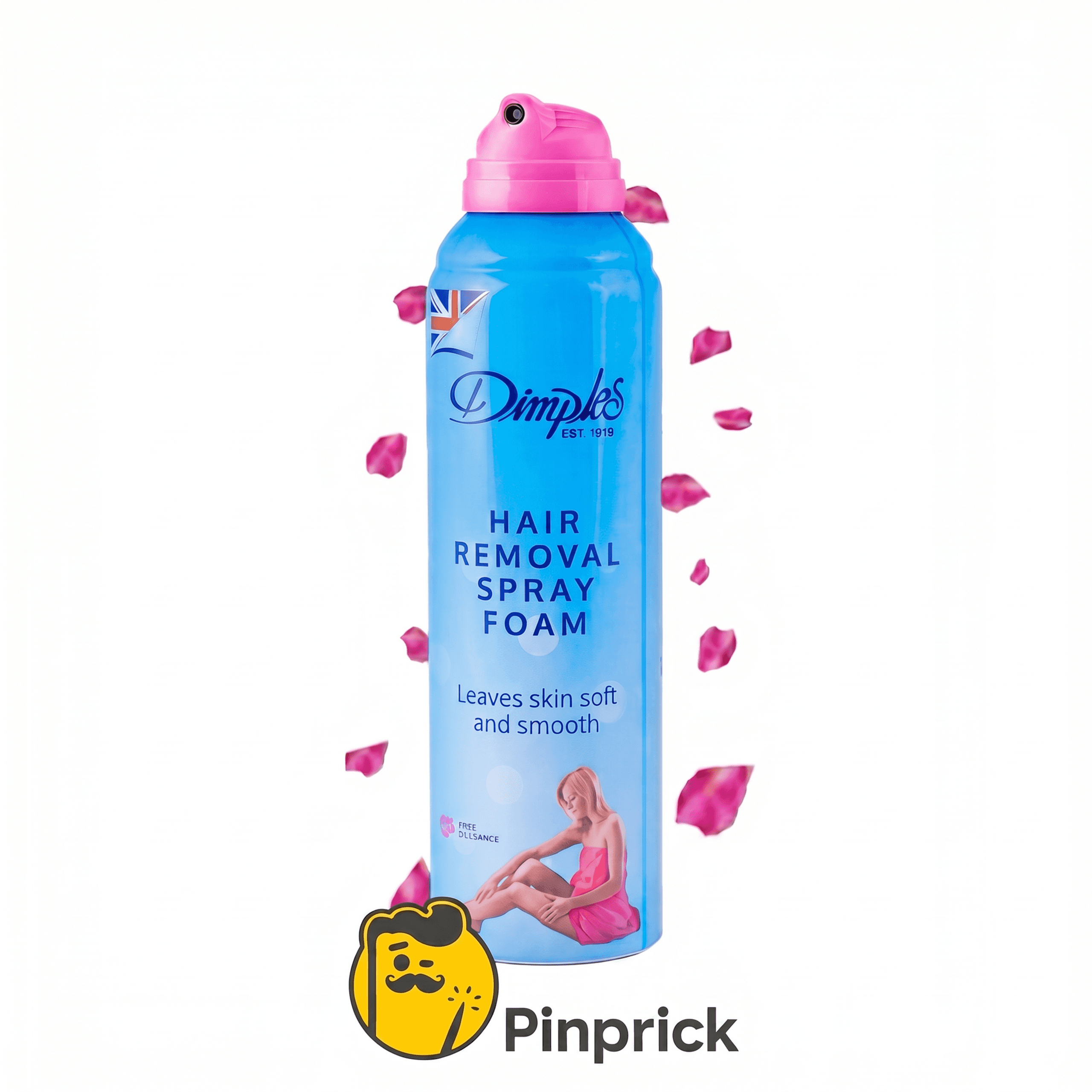 Dimples Hair Removal Spray Foam رغوة إزالة الشعر - 100ML - Rose Fragrance