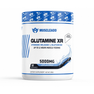 جلوتامين Glutamine XR 5000mg – جرعة 50Serv - 300G – من ®MuscleADD