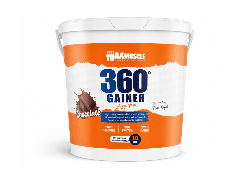 جينر عالي السعرات لزيادة الكتلة والوزن 360 Gainer - الجرعة 20serv الحجم 10KG من ®MaxMuscle