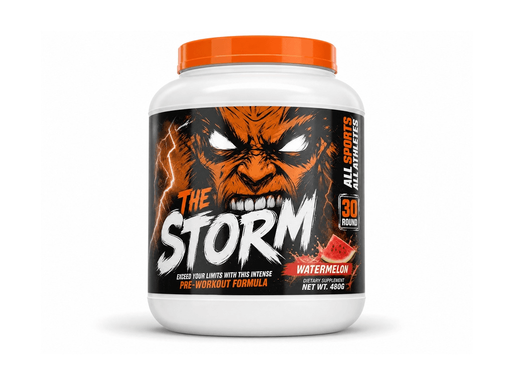 ما قبل التمرين الانفجاري The Storm Pre-Workout - بطعم البطيخ - الجرعة 30Serv الحجم 480G من ®MaxMuscle