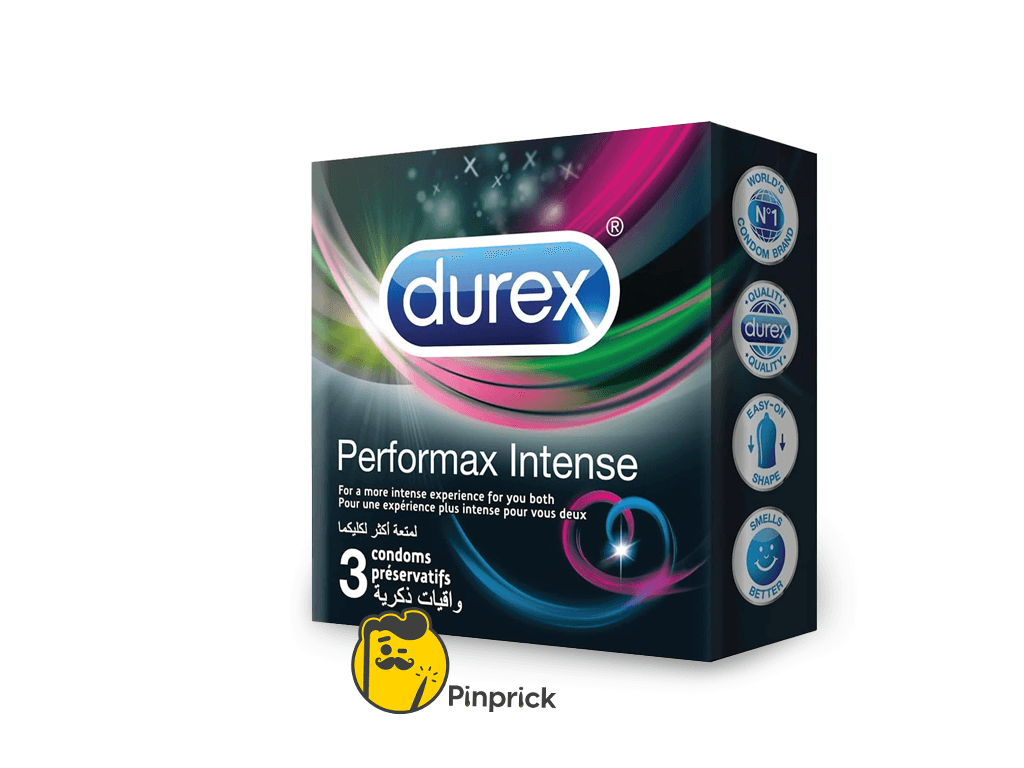 Durex Performax Intense Condom - Pack of 3 - ديوركس واقي ذكري