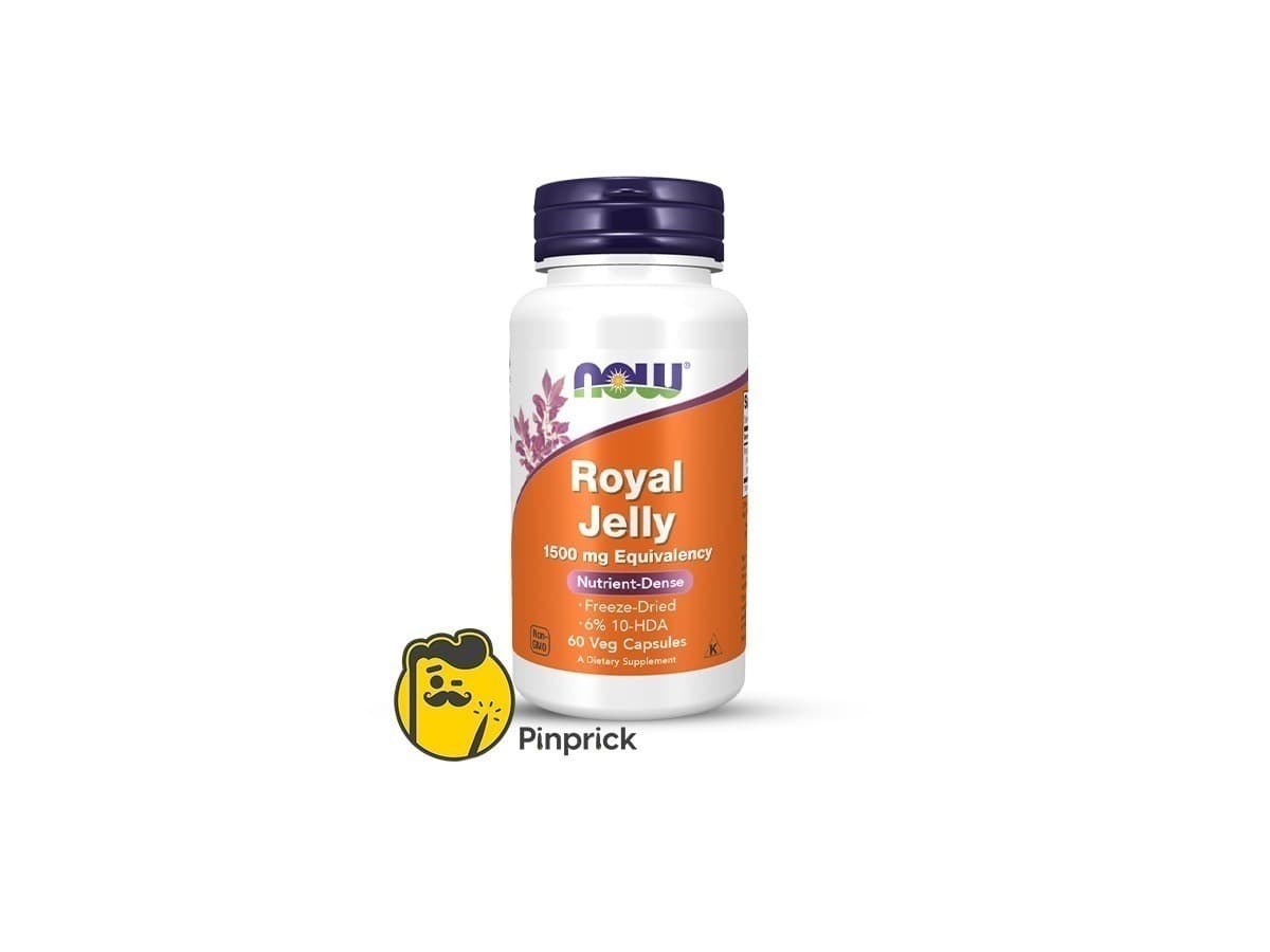 Royal Jelly 1500mg | غذاء ملكات النحل - مجفف بالتجميد - 60 كبسولة هلامية - ®Now Foods