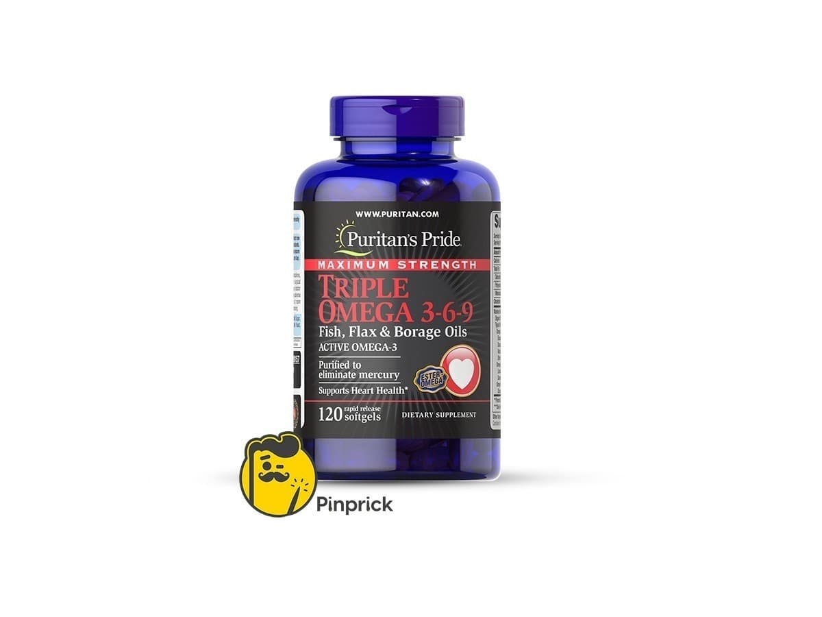 تريبل أوميجا 3-6-9 TRIPLE OMEGA - كبسولة جيلاتينة 120 | PURITAN’S PRIDE® 🇺🇸