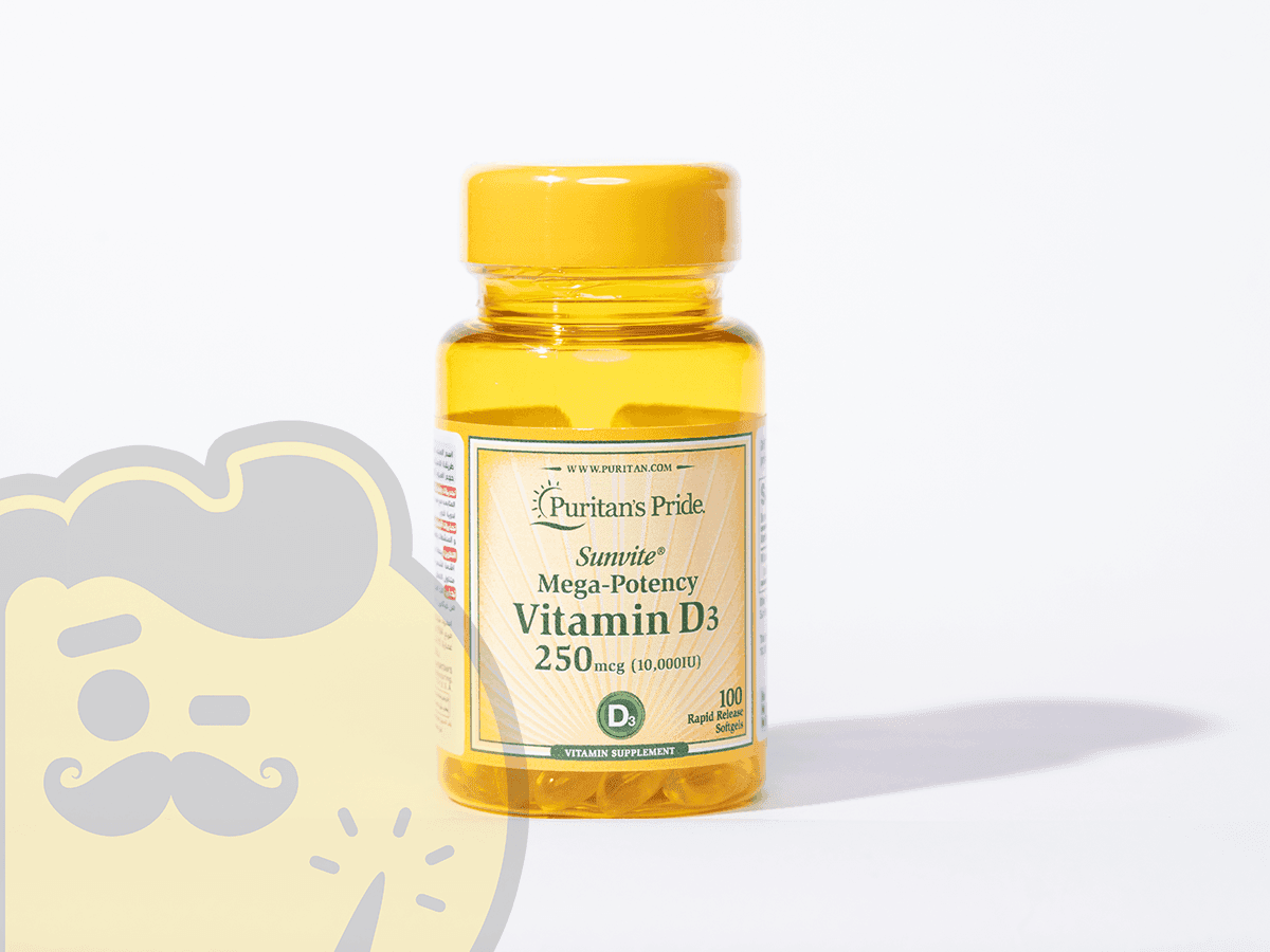 فيتامين دال Vitamin D3 - كبسولة جيلاتينة 100 - 250mcg packs - وحدة دولية | PURITAN’S PRIDE® - 10.000 IUs