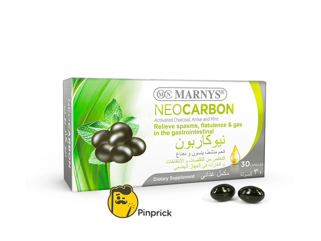 NEOCARBON | نيوكاربون مارنيز – الحل الأمثل للانتفاخ والتقلصات المعوية والغازات