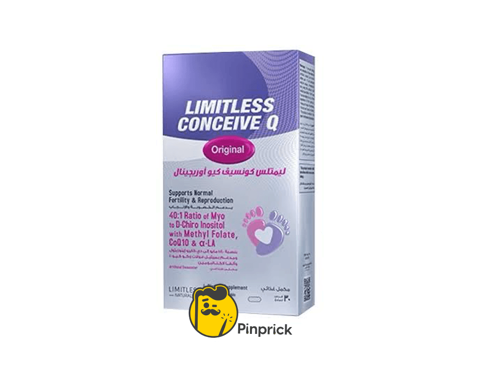 Limitless Conceive Q Original – دعم متكامل للخصوبة والصحة الإنجابية للنساء | قرص 30