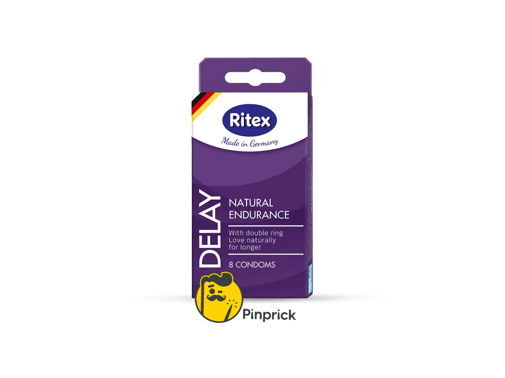 واقي ريتكس للتأخير Ritex condom - Long Timeبحلقة مزدوجة لتأخير القذف - 8 قطع | صنع في ألمانيا 🇩🇪
