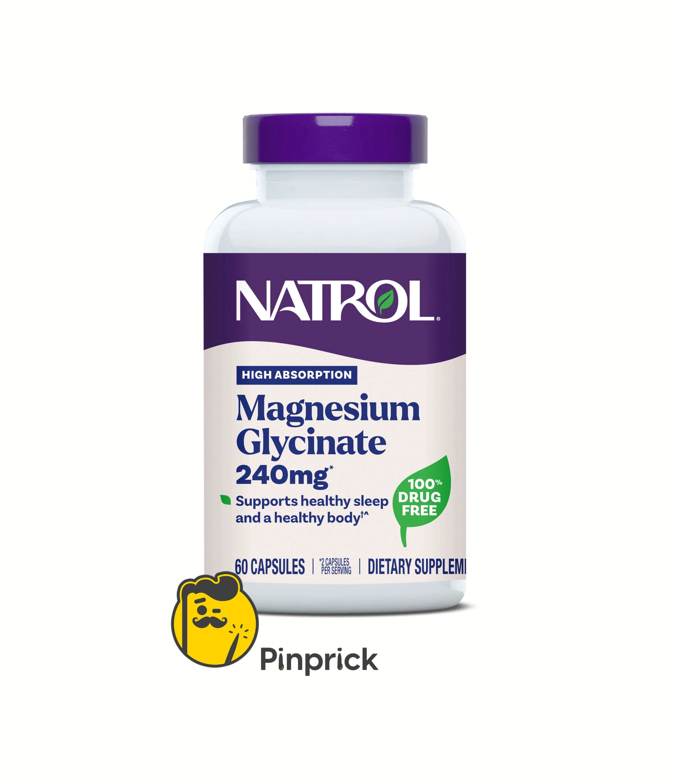 ماغنسيوم جليسنات - Natrol Magnesium Glycinate – دعم مثالي للنوم الصحي | 60 كبسول – ®Natrol
