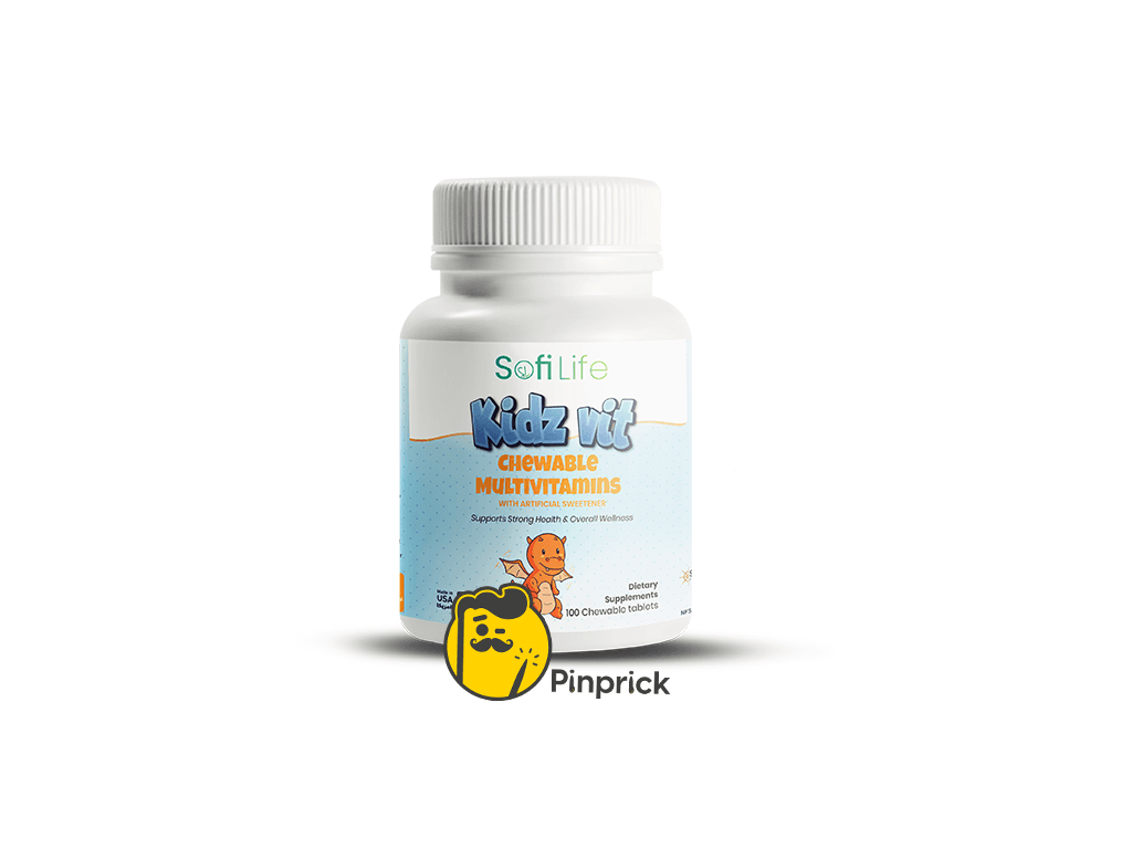 KidzVit Chewable Multivitamins | فيتامينات متعددة للمضغ لدعم مناعة ونمو الأطفال – 100 قرص – ®sofilife
