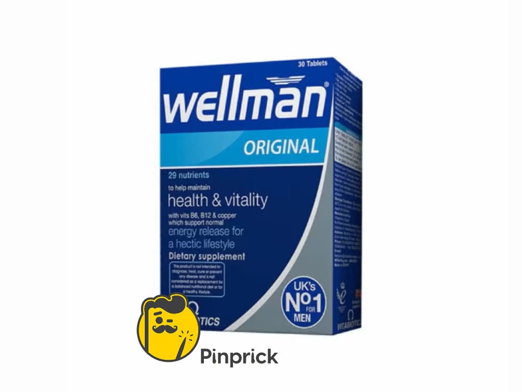 Wellman Original - ويلمان أورجينال {29 عنصر} مكمل غذائي للرجال | 30 قرص ®VITABIOTICS