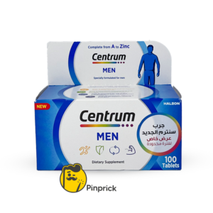 Centrum Men - مكمل غذائي متعدد الفيتامينات للرجال (100 قرص) | دعم الطاقة - المناعة - صحة العضلات والقلب