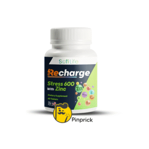 SofiLife Recharge Stress 600 | فيتامينات ب المركبة، زنك، وبيوتين لدعم الطاقة، تقليل التوتر، والصحة العقلية – 60 قرص – ®sofilife