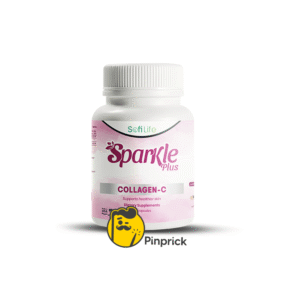 SofiLife Sparkle Plus Collagen-C | كولاجين 500 مجم وفيتامين سي لدعم نضارة البشرة، تقليل التجاعيد، وصحة المفاصل – 90 كبسولة – ®sofilife