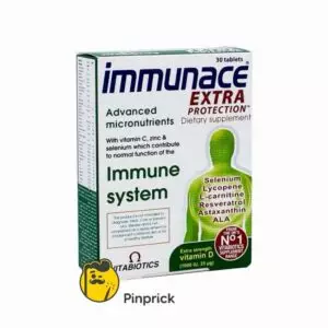 إميونس Immunace Extra - لدعم الجهاز المناعي للرجال والنساء | 30 قرص - ®VITABIOTICS